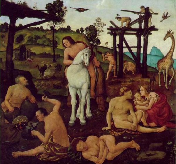 Piero di Cosimo Vulcan and Aeolus France oil painting art
